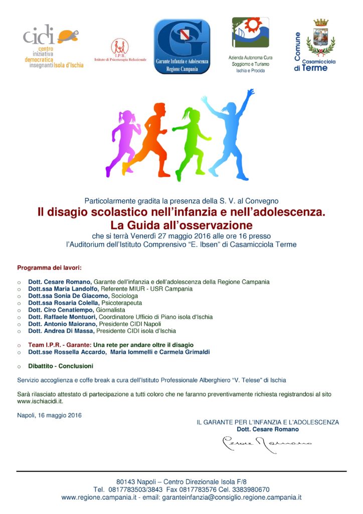 Invito convegno 27 5 2016