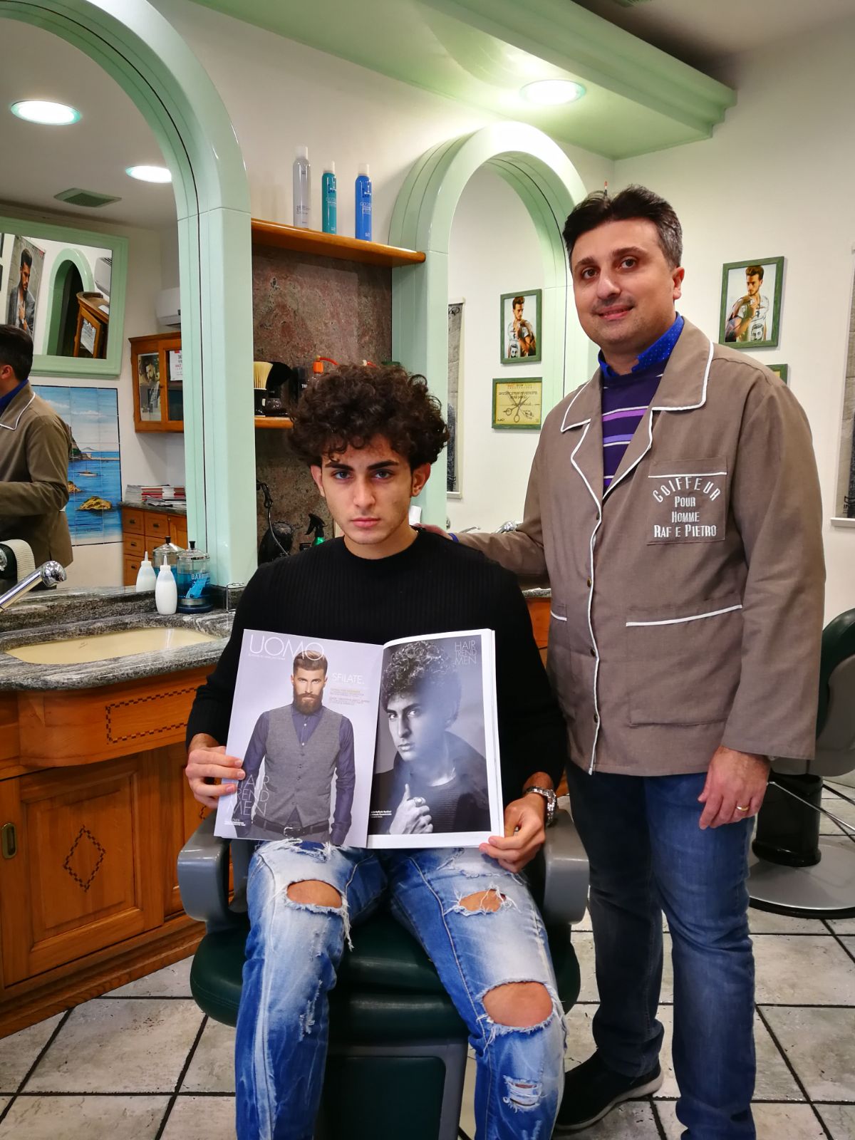 Coiffeur Raff e Pietro a Casamicciola Terme sulla rivista 